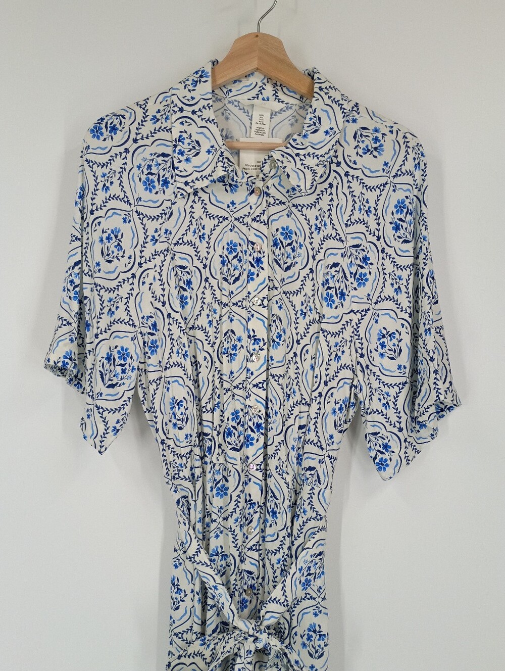 H&M Floral Button Front Midi Dress - Picture 2 of 5